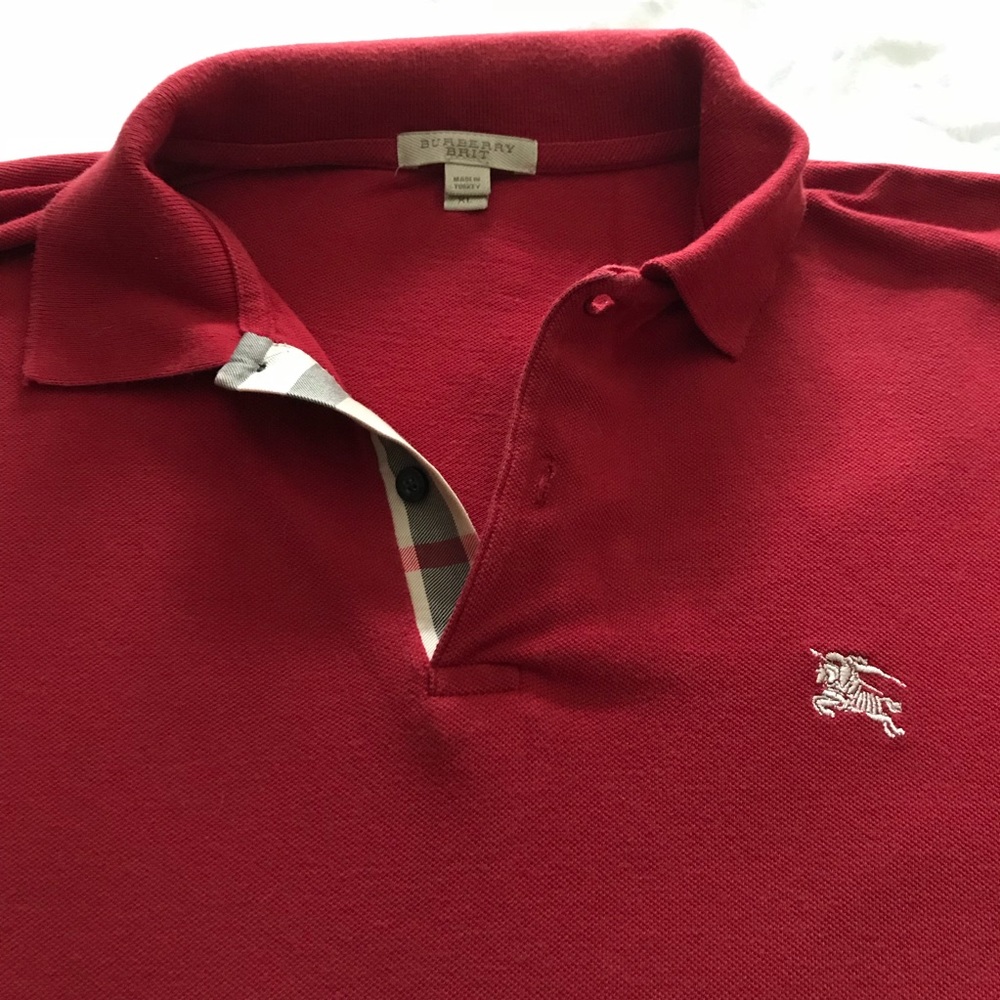 Burberry collard T-shirt